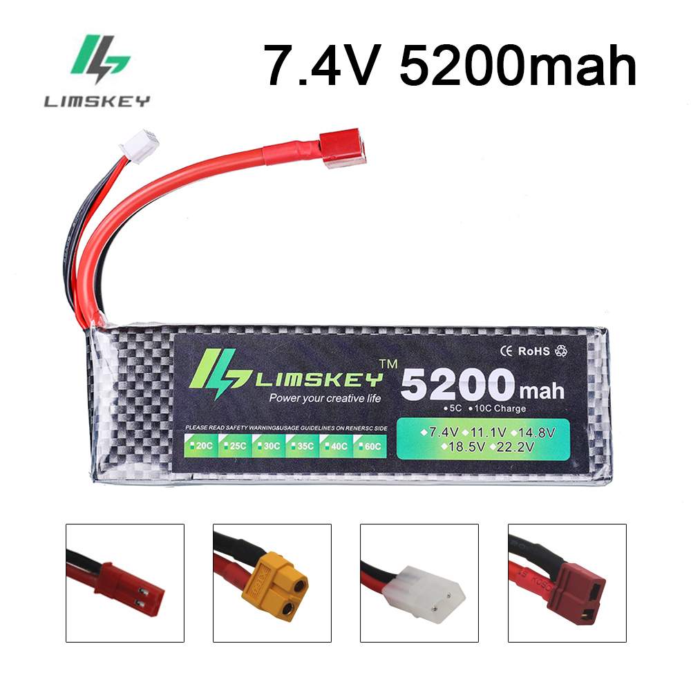 Rc Hobby Helicopter - Limskey Power battery 7.4V 5200mAh Battery