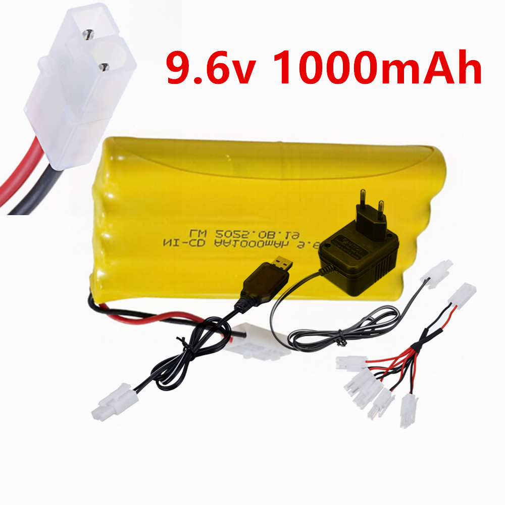 Rc Hobby Kit - 9.6v 1000mAh Ni-CD AA Rechargeable Battery