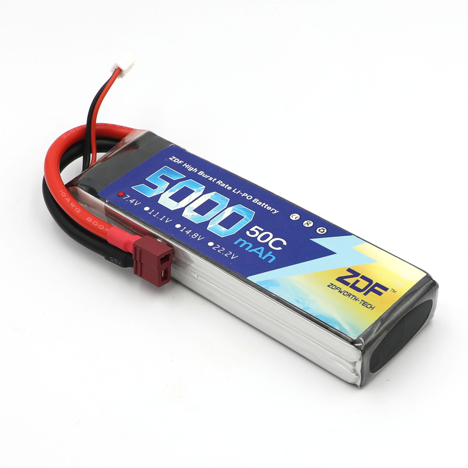 Rc Remo Hobby - ZDF RC Lipo Battery 7.4V 5000mah