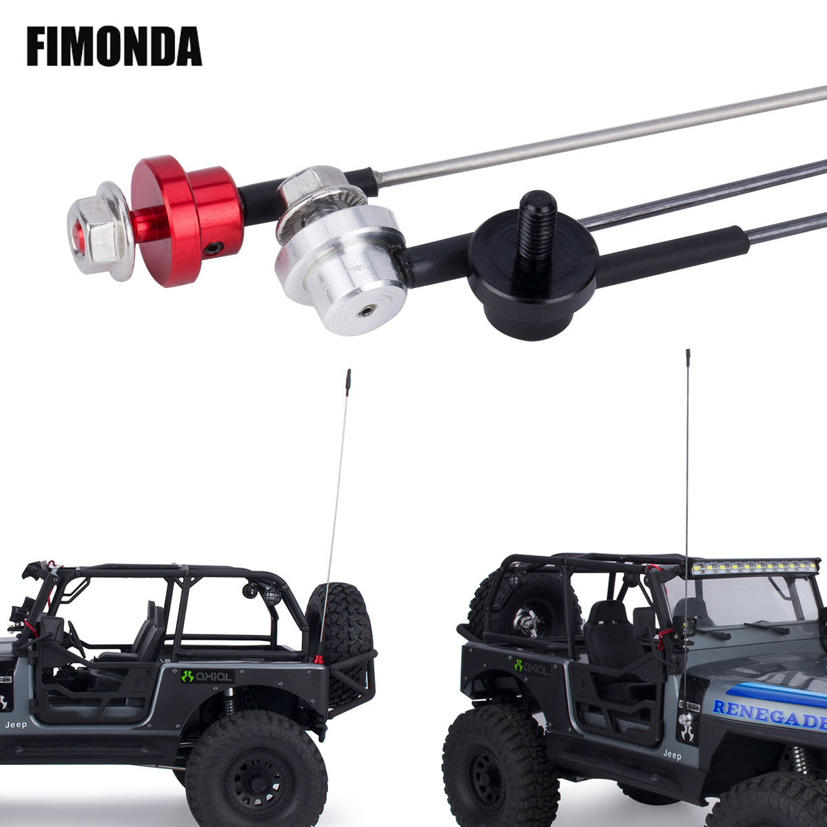 Rc Hobby Room - 50cm Metal Adjustable Simulation Antenna with