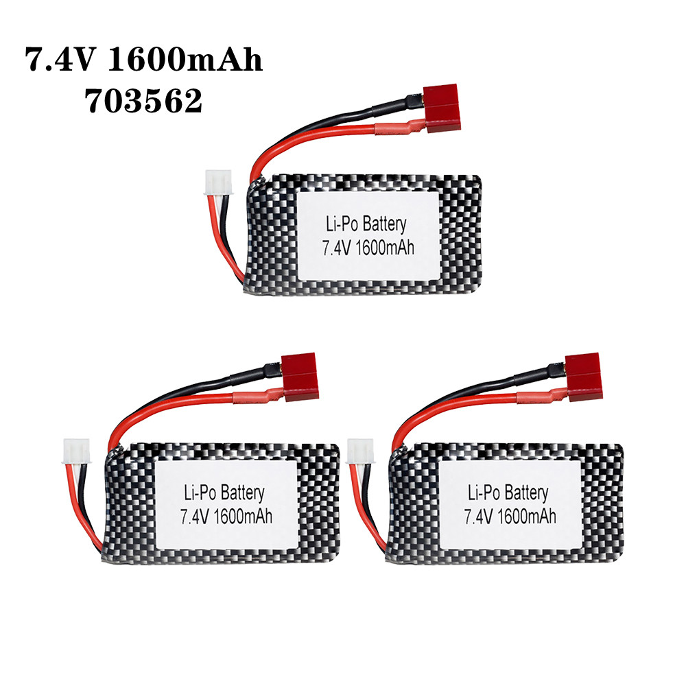 Rc Hobby Helicopter - 1/2/3 Cái/lốc 7.4V 1600Mah 703562 25C