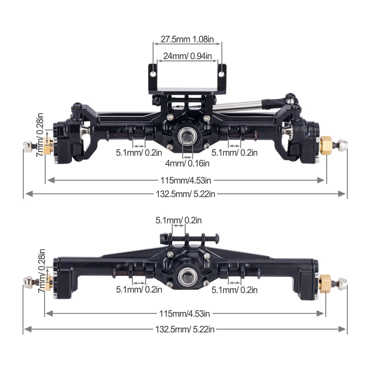 Aluminum CNC Portal Axles +10m - đánh giá và giá Rc Hobby Room