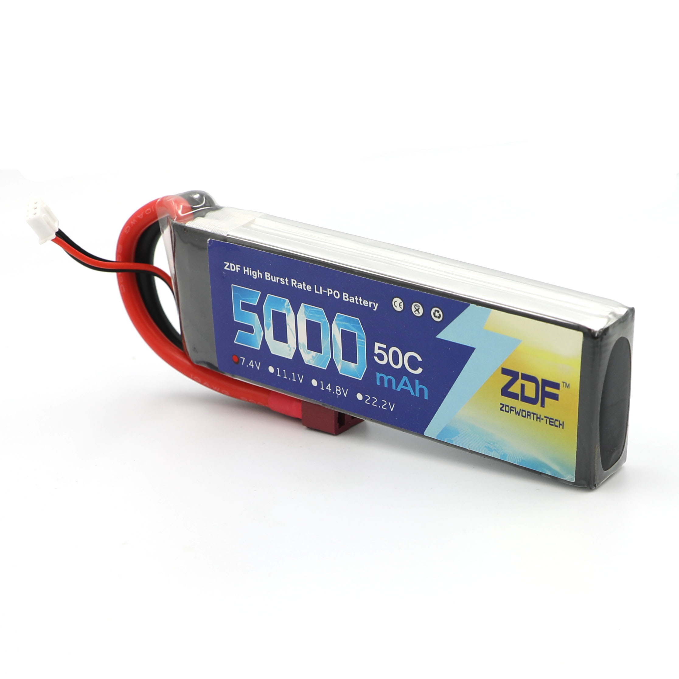 ZDF RC Lipo Battery 7.4V 5000m - đánh giá và giá Rc Remo Hobby