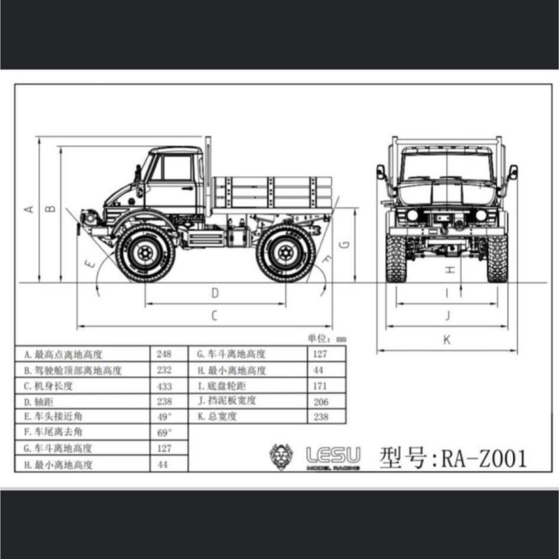 KIT 4*4 LESU UM406 RC Metal Cr - đánh giá và giá Rc Hobby Kit