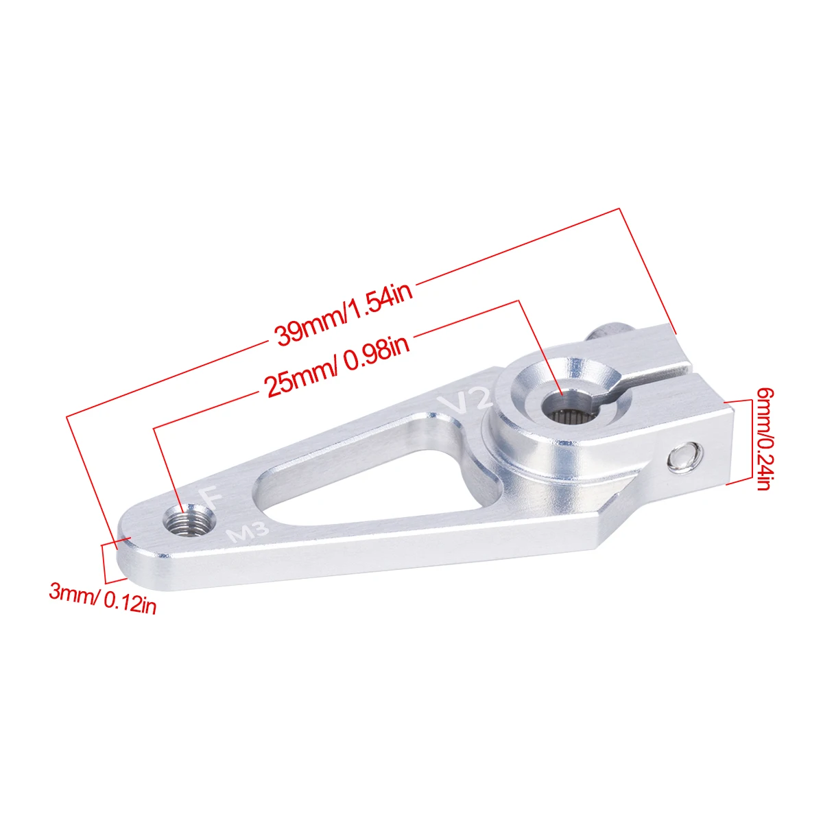 39mm M3 7075 Aluminum 25T Serv - đánh giá và giá Rc Hobby Room