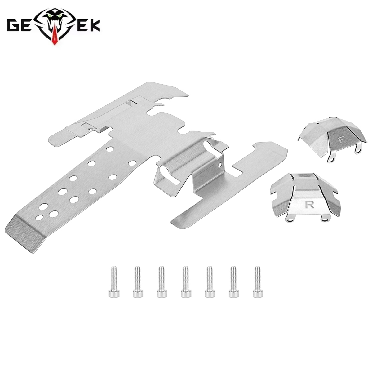 Stainless Steel Skid Plate Cha - đánh giá và giá Rc Hobby Room
